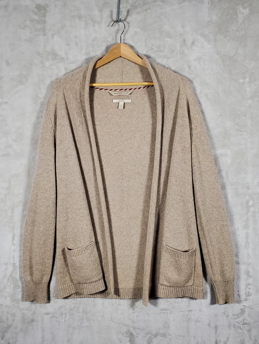 Banana Republic Heritage Cardigan Womens S Oatmeal Cashmere Quiet Luxury Beige
